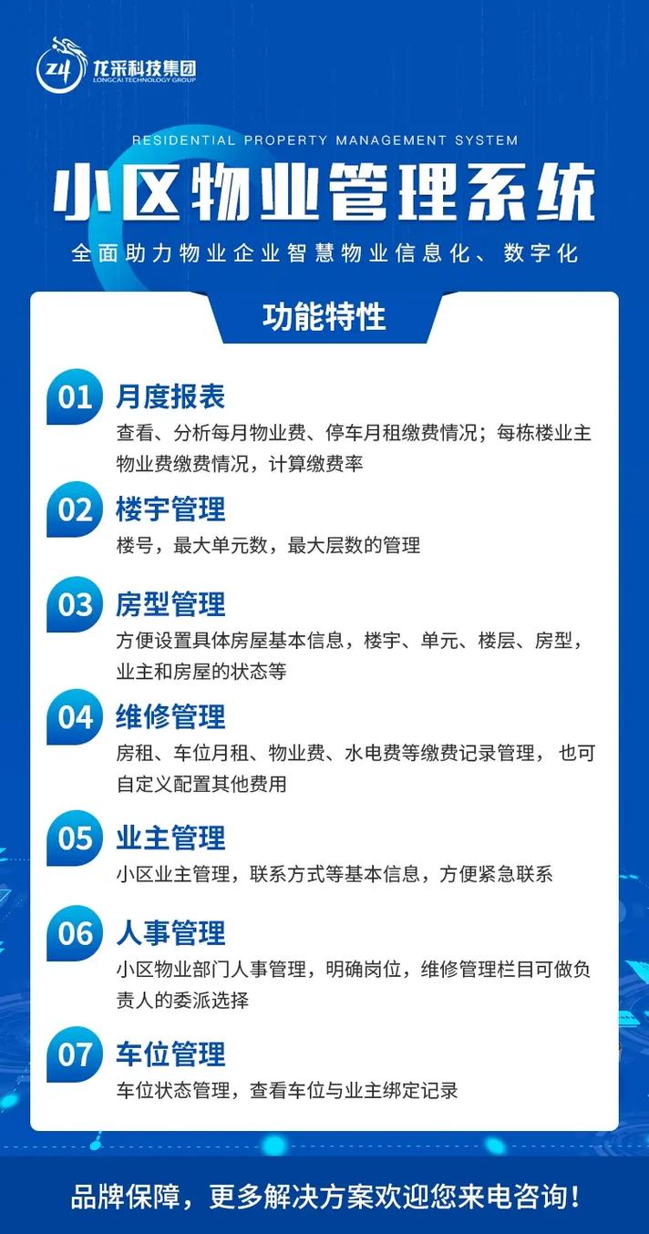 小區物業管理系統.功能特性: 1.月度報表:查看,分析每月物